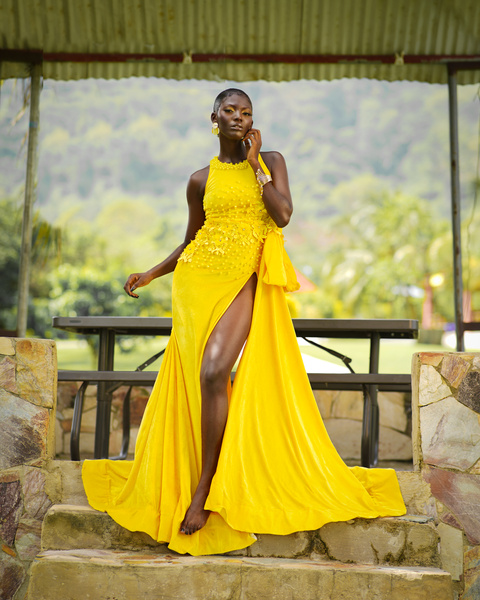 Woman in Yellow Dress