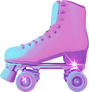 High Gloss Old Roller Skate